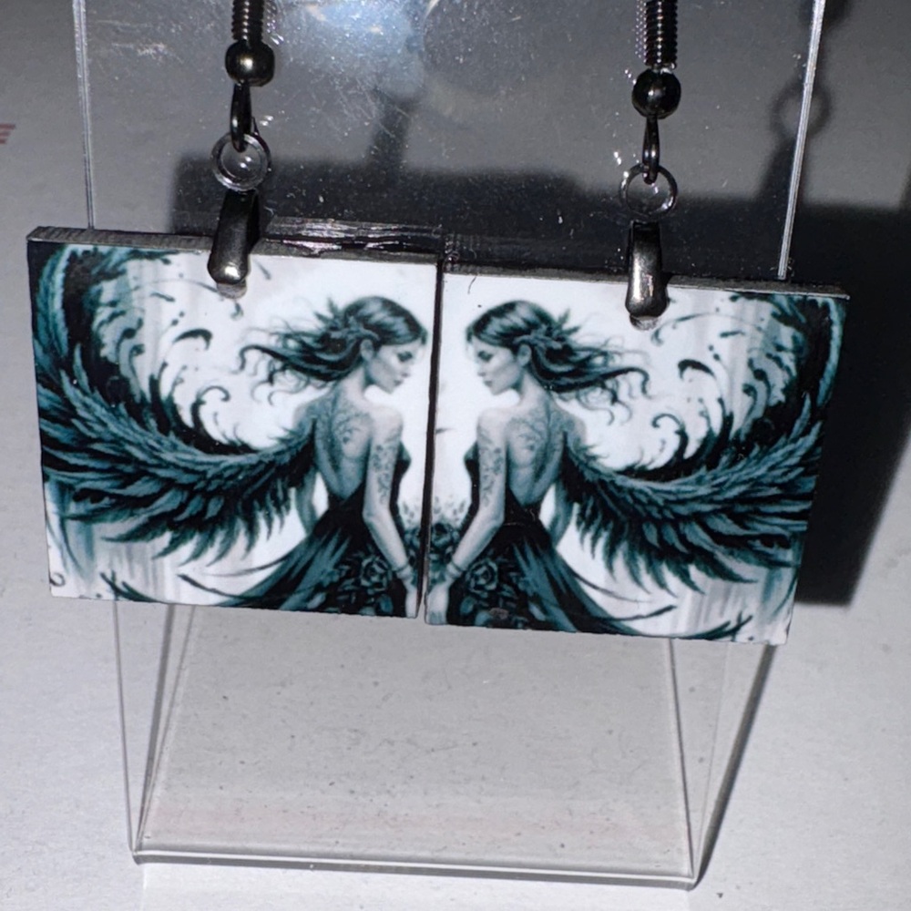 Dark angel earrings